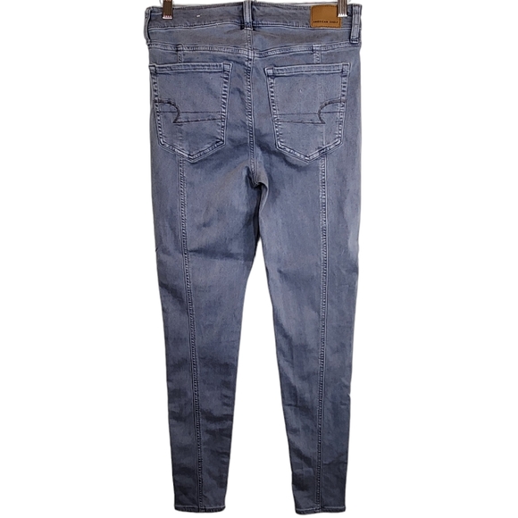 American Eagle Seamed Hi-Rise Jegging Next Level Stretch Grey 6 NWT - Picture 5 of 8